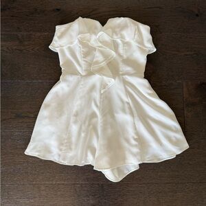 DO+BE White Strapless Formal/Summer Romper